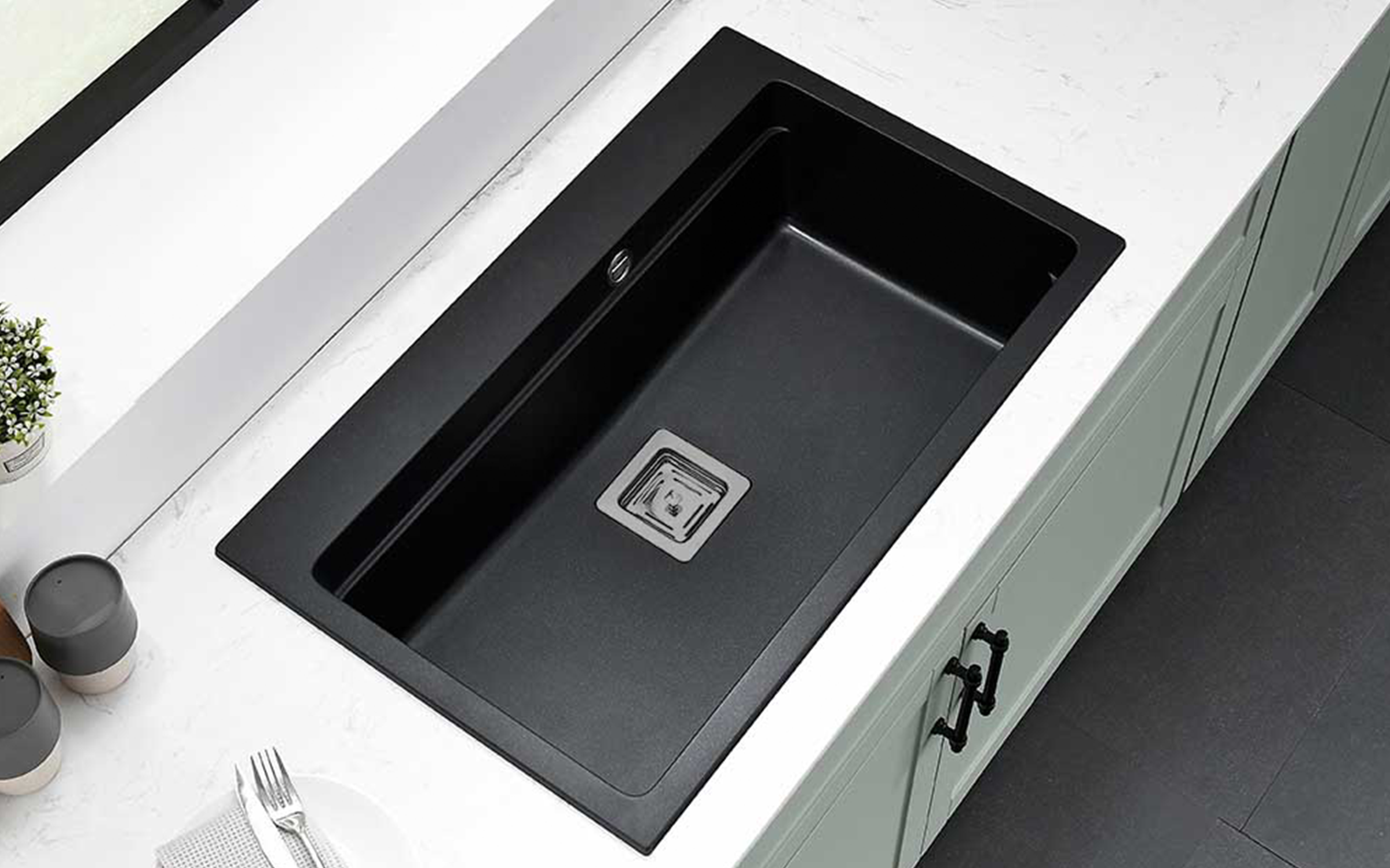 8213 Granite sink, black  2